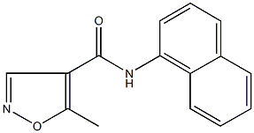 5-methyl-N-(1-naphthyl)-4-isoxazolecarboxamide 구조식 이미지