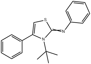 N-(3-tert-butyl-4-phenyl-1,3-thiazol-2(3H)-ylidene)-N-phenylamine 구조식 이미지