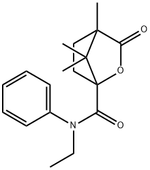 N-ethyl-4,7,7-trimethyl-3-oxo-N-phenyl-2-oxabicyclo[2.2.1]heptane-1-carboxamide Structure