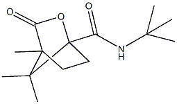 N-(tert-butyl)-4,7,7-trimethyl-3-oxo-2-oxabicyclo[2.2.1]heptane-1-carboxamide Structure