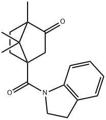 4-(2,3-dihydro-1H-indol-1-ylcarbonyl)-1,7,7-trimethylbicyclo[2.2.1]heptan-2-one 구조식 이미지