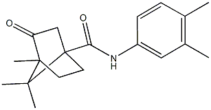 N-(3,4-dimethylphenyl)-4,7,7-trimethyl-3-oxobicyclo[2.2.1]heptane-1-carboxamide 구조식 이미지