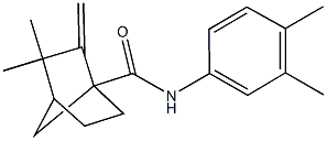 N-(3,4-dimethylphenyl)-3,3-dimethyl-2-methylenebicyclo[2.2.1]heptane-1-carboxamide 구조식 이미지