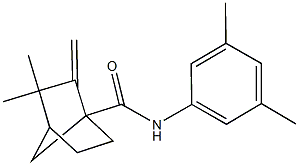 N-(3,5-dimethylphenyl)-3,3-dimethyl-2-methylenebicyclo[2.2.1]heptane-1-carboxamide 구조식 이미지