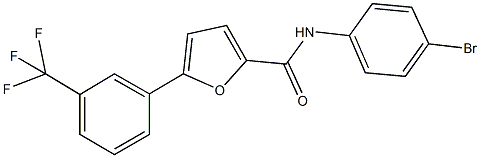 N-(4-bromophenyl)-5-[3-(trifluoromethyl)phenyl]-2-furamide Structure