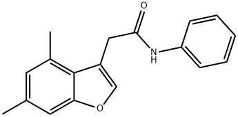 2-(4,6-dimethyl-1-benzofuran-3-yl)-N-phenylacetamide Structure