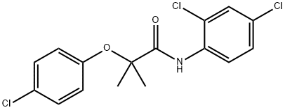 2-(4-chlorophenoxy)-N-(2,4-dichlorophenyl)-2-methylpropanamide Structure