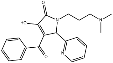4-benzoyl-1-[3-(dimethylamino)propyl]-3-hydroxy-5-(2-pyridinyl)-1,5-dihydro-2H-pyrrol-2-one Structure