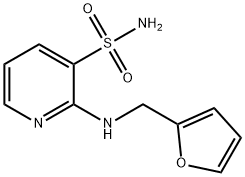 2-[(2-furylmethyl)amino]-3-pyridinesulfonamide 구조식 이미지