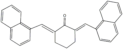 2,6-bis(1-naphthylmethylene)cyclohexanone 구조식 이미지