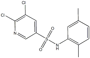 5,6-dichloro-N-(2,5-dimethylphenyl)-3-pyridinesulfonamide 구조식 이미지