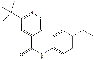2-tert-butyl-N-(4-ethylphenyl)isonicotinamide Structure