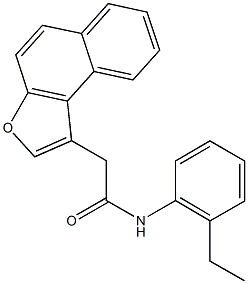 N-(2-ethylphenyl)-2-naphtho[2,1-b]furan-1-ylacetamide 구조식 이미지