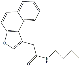 N-butyl-2-naphtho[2,1-b]furan-1-ylacetamide Structure