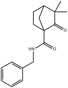 N-benzyl-3,3-dimethyl-2-oxobicyclo[2.2.1]heptane-1-carboxamide 구조식 이미지