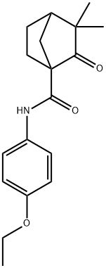 N-(4-ethoxyphenyl)-3,3-dimethyl-2-oxobicyclo[2.2.1]heptane-1-carboxamide 구조식 이미지