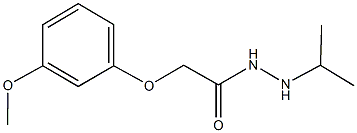 N'-isopropyl-2-(3-methoxyphenoxy)acetohydrazide Structure