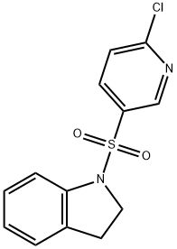 1-[(6-chloro-3-pyridinyl)sulfonyl]indoline Structure