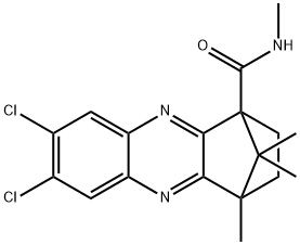 7,8-dichloro-N,4,11,11-tetramethyl-1,2,3,4-tetrahydro-1,4-methanophenazine-1-carboxamide 구조식 이미지