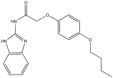 N-(1H-benzimidazol-2-yl)-2-(4-butoxyphenoxy)acetamide 구조식 이미지