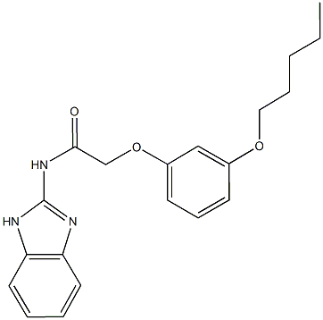 N-(1H-benzimidazol-2-yl)-2-[3-(pentyloxy)phenoxy]acetamide 구조식 이미지