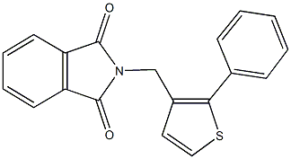 2-[(2-phenyl-3-thienyl)methyl]-1H-isoindole-1,3(2H)-dione 구조식 이미지