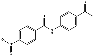 N-(4-acetylphenyl)-4-nitrobenzamide 구조식 이미지