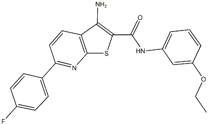 3-amino-N-(3-ethoxyphenyl)-6-(4-fluorophenyl)thieno[2,3-b]pyridine-2-carboxamide Structure