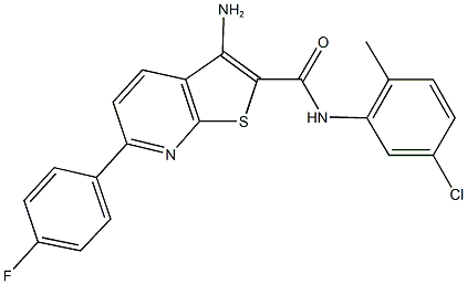 3-amino-N-(5-chloro-2-methylphenyl)-6-(4-fluorophenyl)thieno[2,3-b]pyridine-2-carboxamide 구조식 이미지