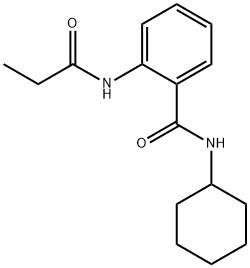 N-cyclohexyl-2-(propionylamino)benzamide Structure