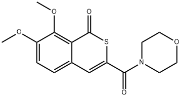 7,8-dimethoxy-3-(4-morpholinylcarbonyl)-1H-isothiochromen-1-one Structure