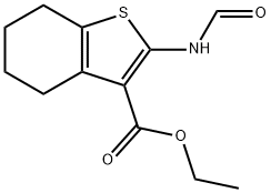 ethyl 2-(formylamino)-4,5,6,7-tetrahydro-1-benzothiophene-3-carboxylate Structure