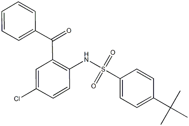 N-(2-benzoyl-4-chlorophenyl)-4-tert-butylbenzenesulfonamide Structure