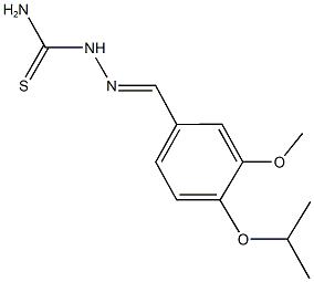 4-isopropoxy-3-methoxybenzaldehyde thiosemicarbazone Structure