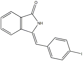 3-(4-iodobenzylidene)-1-isoindolinone 구조식 이미지