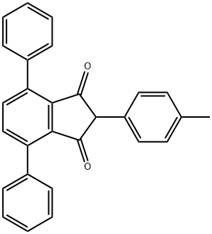 2-(4-methylphenyl)-4,7-diphenyl-1H-indene-1,3(2H)-dione Structure