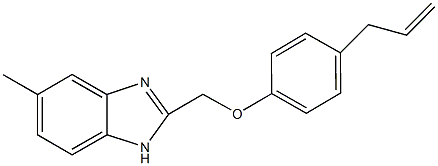 2-[(4-allylphenoxy)methyl]-5-methyl-1H-benzimidazole 구조식 이미지