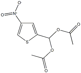 (acetyloxy){4-nitro-2-thienyl}methyl acetate 구조식 이미지