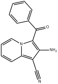 2-amino-3-benzoylindolizine-1-carbonitrile Structure