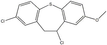 2,10-dichloro-8-methoxy-10,11-dihydrodibenzo[b,f]thiepine 구조식 이미지