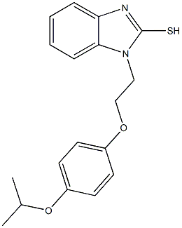 1-[2-(4-isopropoxyphenoxy)ethyl]-1H-benzimidazol-2-yl hydrosulfide Structure