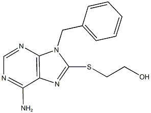 2-[(6-amino-9-benzyl-9H-purin-8-yl)sulfanyl]ethanol Structure