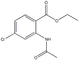 ethyl 2-(acetylamino)-4-chlorobenzoate 구조식 이미지