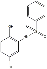 N-(5-chloro-2-hydroxyphenyl)benzenesulfonamide 구조식 이미지