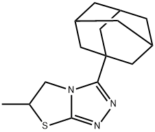 3-(1-adamantyl)-6-methyl-5,6-dihydro[1,3]thiazolo[2,3-c][1,2,4]triazole 구조식 이미지