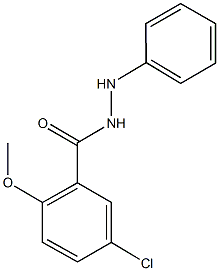 5-chloro-2-methoxy-N'-phenylbenzohydrazide Structure
