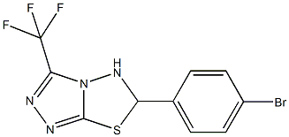 6-(4-bromophenyl)-3-(trifluoromethyl)-5,6-dihydro[1,2,4]triazolo[3,4-b][1,3,4]thiadiazole Structure