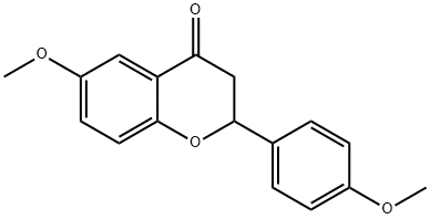 6-methoxy-2-(4-methoxyphenyl)-2,3-dihydro-4H-chromen-4-one 구조식 이미지