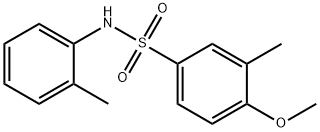 4-methoxy-3-methyl-N-(2-methylphenyl)benzenesulfonamide 구조식 이미지