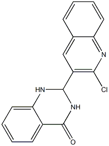 2-(2-chloro-3-quinolinyl)-2,3-dihydro-4(1H)-quinazolinone Structure